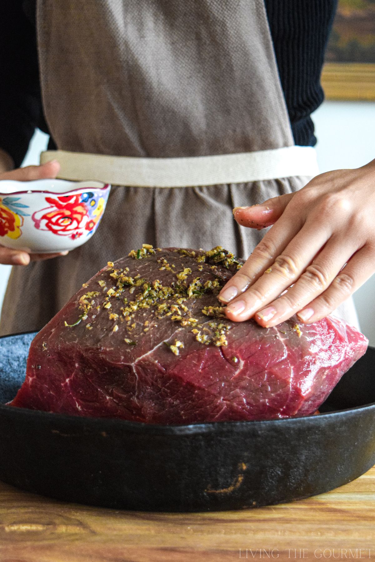 Herb Crusted Beef Round Roast