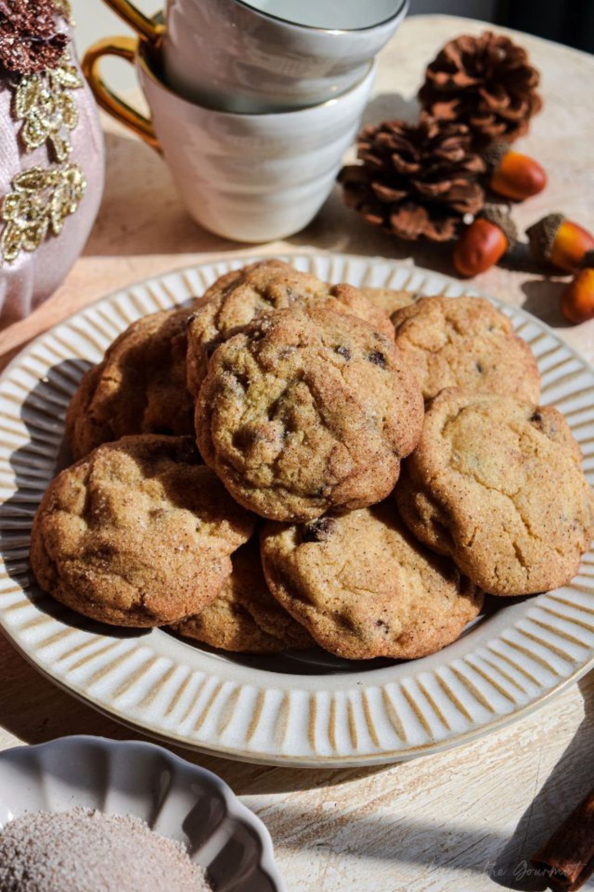 Pumpkin Spice Chocolate Chip Cookies