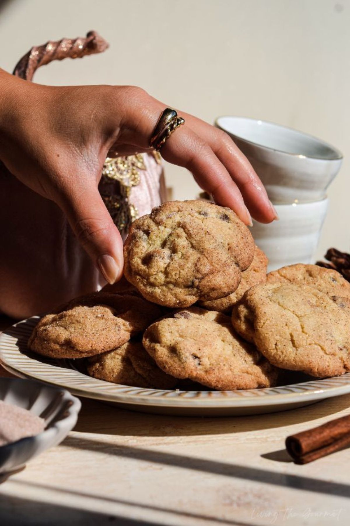 Pumpkin Spice Chocolate Chip Cookies