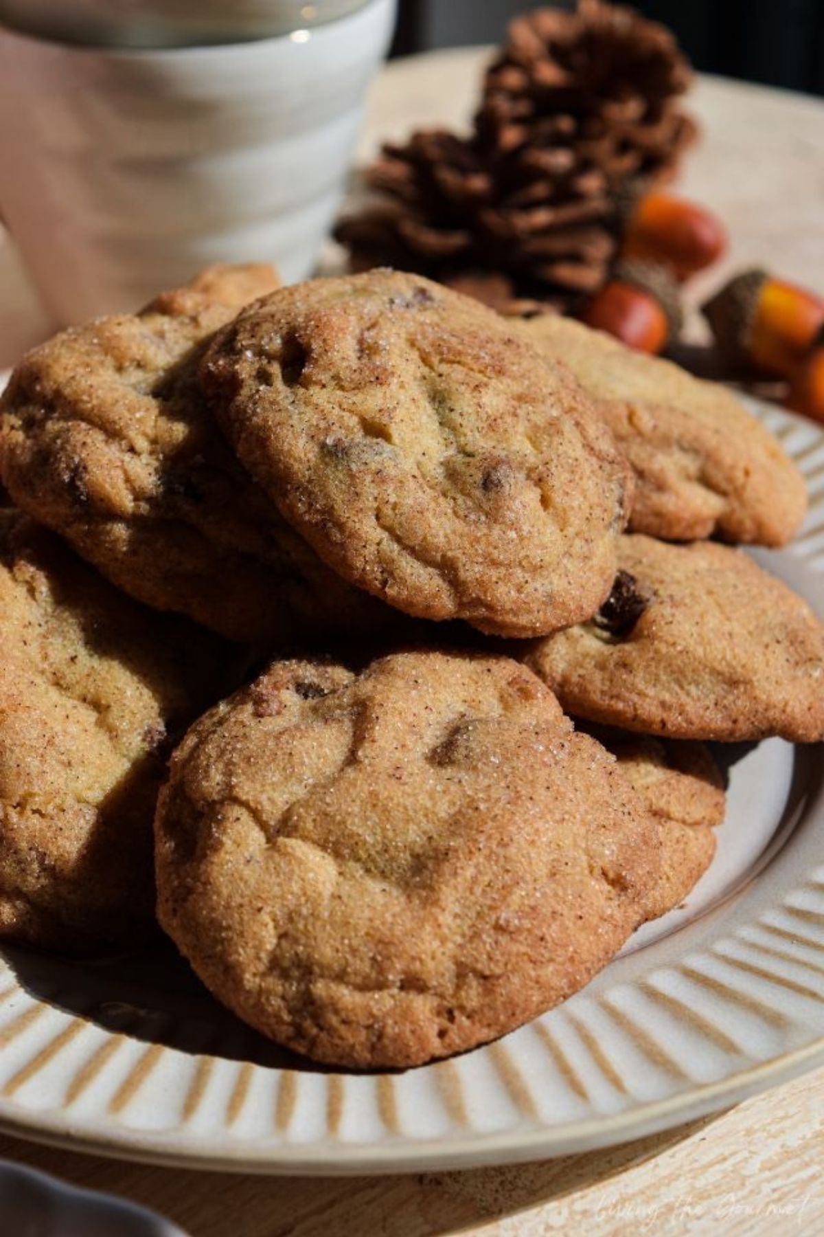 Pumpkin Spice Chocolate Chip Cookies