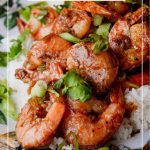 Glazed Pan Fried Shrimp