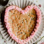 Chocolate Chip Cookie Heart Cake