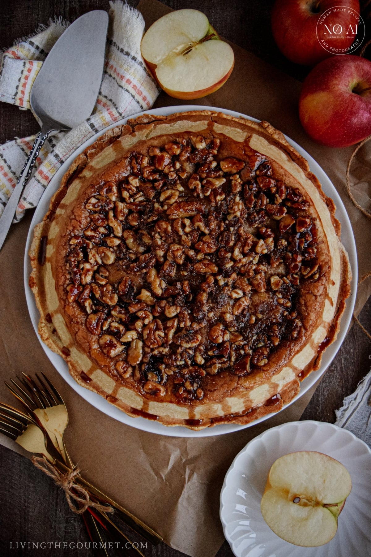 Upside Down Apple Pie for fall