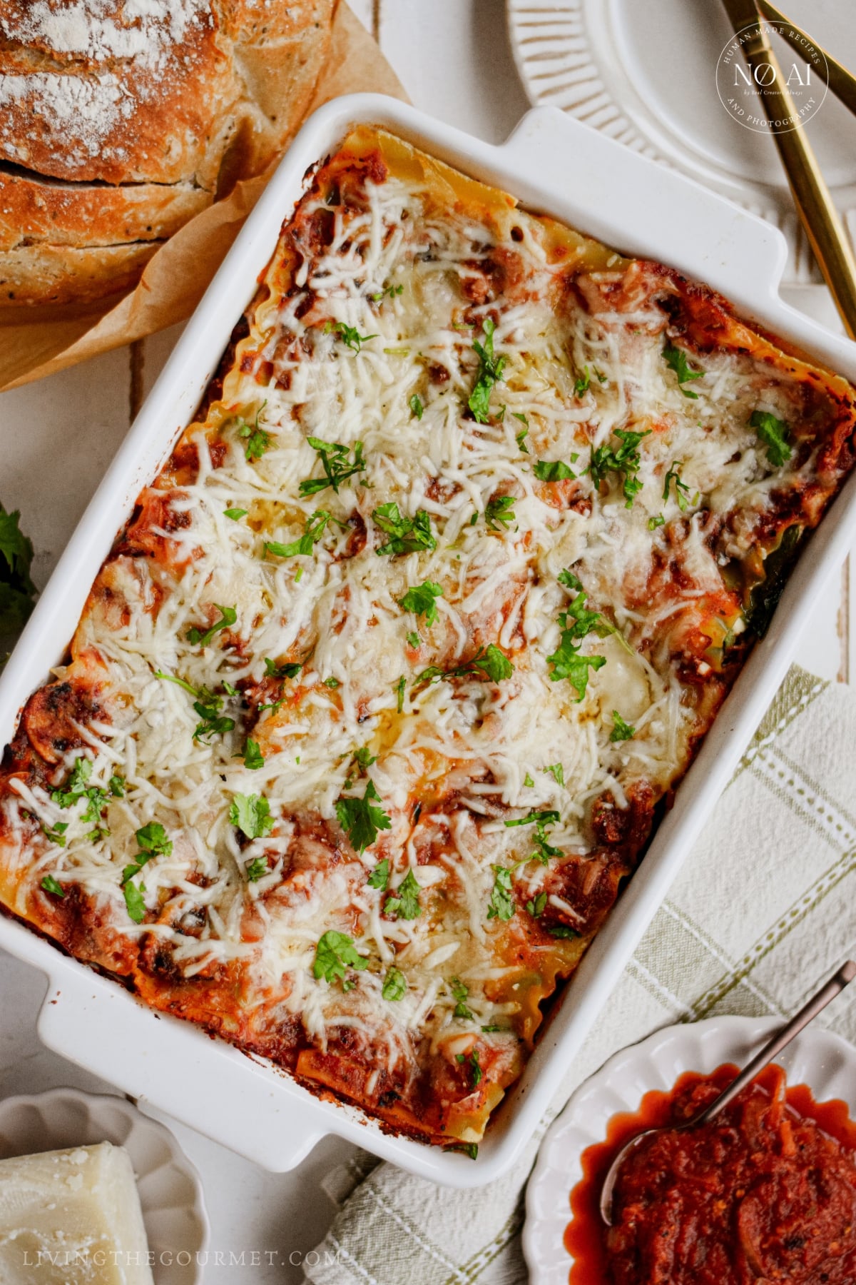 Spinach and Mushroom Lasagna