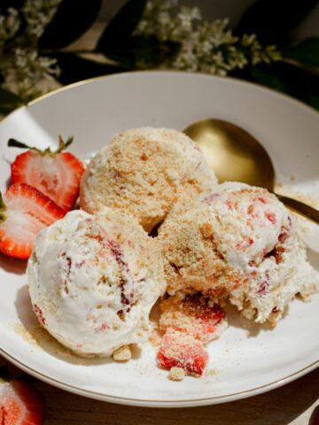Strawberry Shortcake Ice Cream (No Churn)
