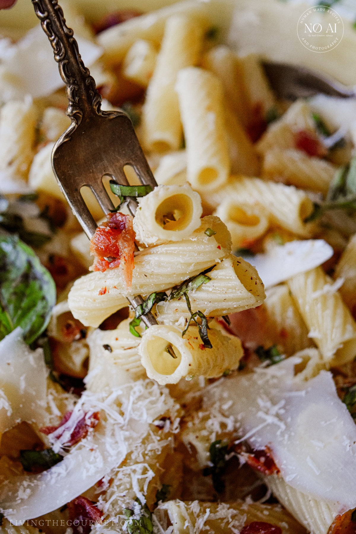 Bacon and Basil Pasta