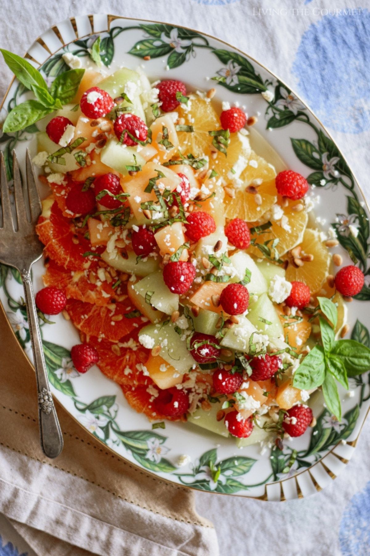 Melon Salad with Absinthe Syrup