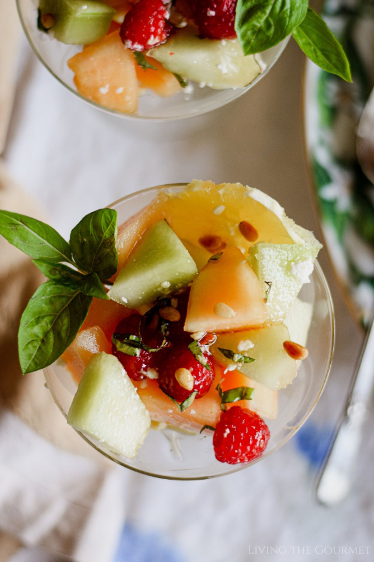 Melon Salad with Absinthe Syrup