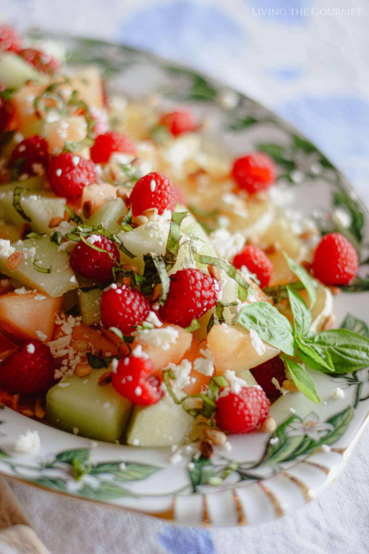 Melon Salad with Absinthe Syrup