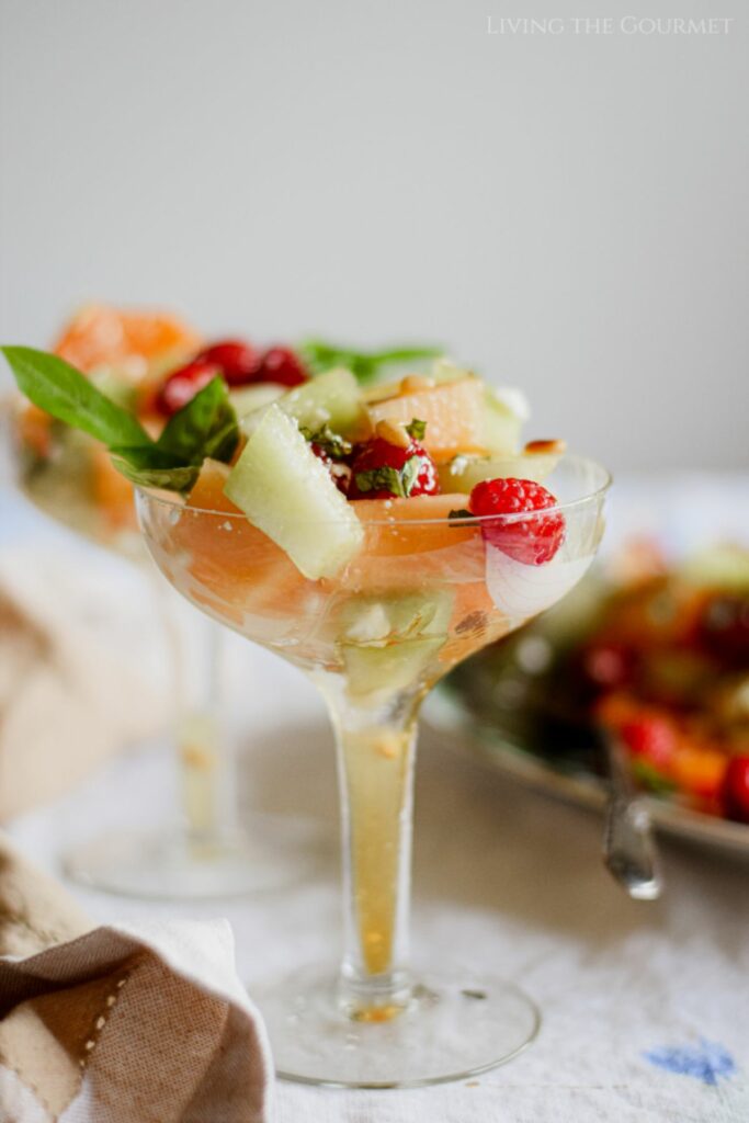Melon Salad with Absinthe Syrup