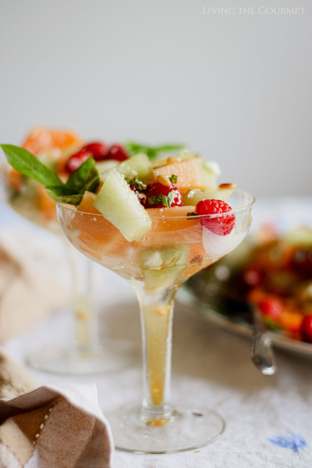 Melon Salad with Absinthe Syrup