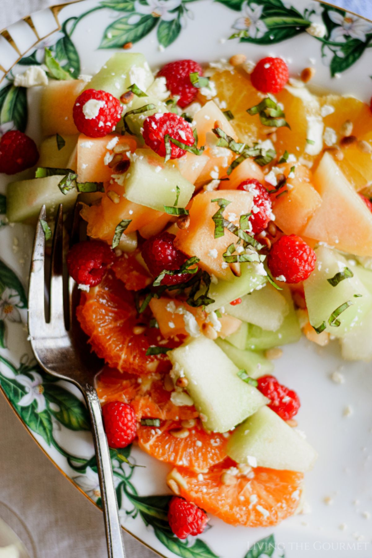 Melon Salad with Absinthe Syrup