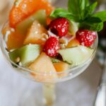 Melon Salad with Absinthe Syrup