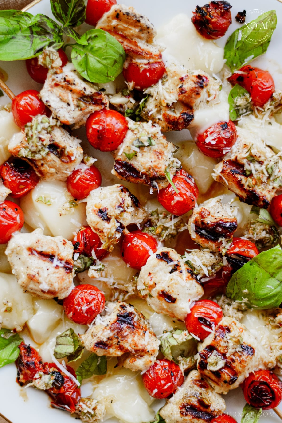 Grilled Chicken Caprese Skewers