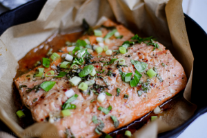 Honey Sesame Salmon - Living The Gourmet