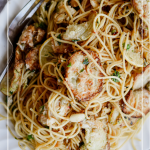 Spaghetti with Fried Zucchini - Easy Pasta Recipe