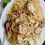 Spaghetti with Fried Zucchini - Easy Pasta Recipe