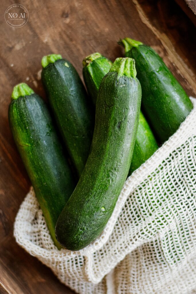 Fresh locally grown zucchini