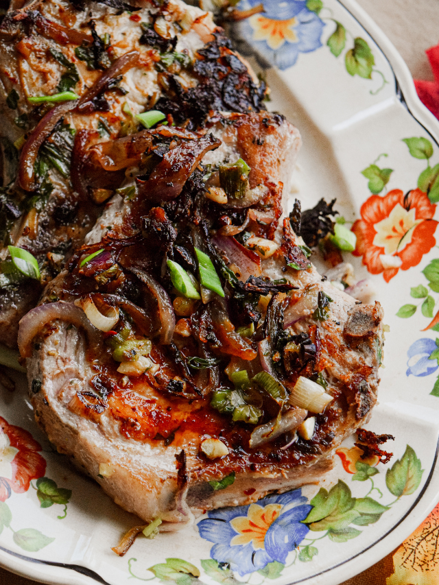 Pan Fried Pork Chops with Fennel and Garlic Recipe Living The Gourmet