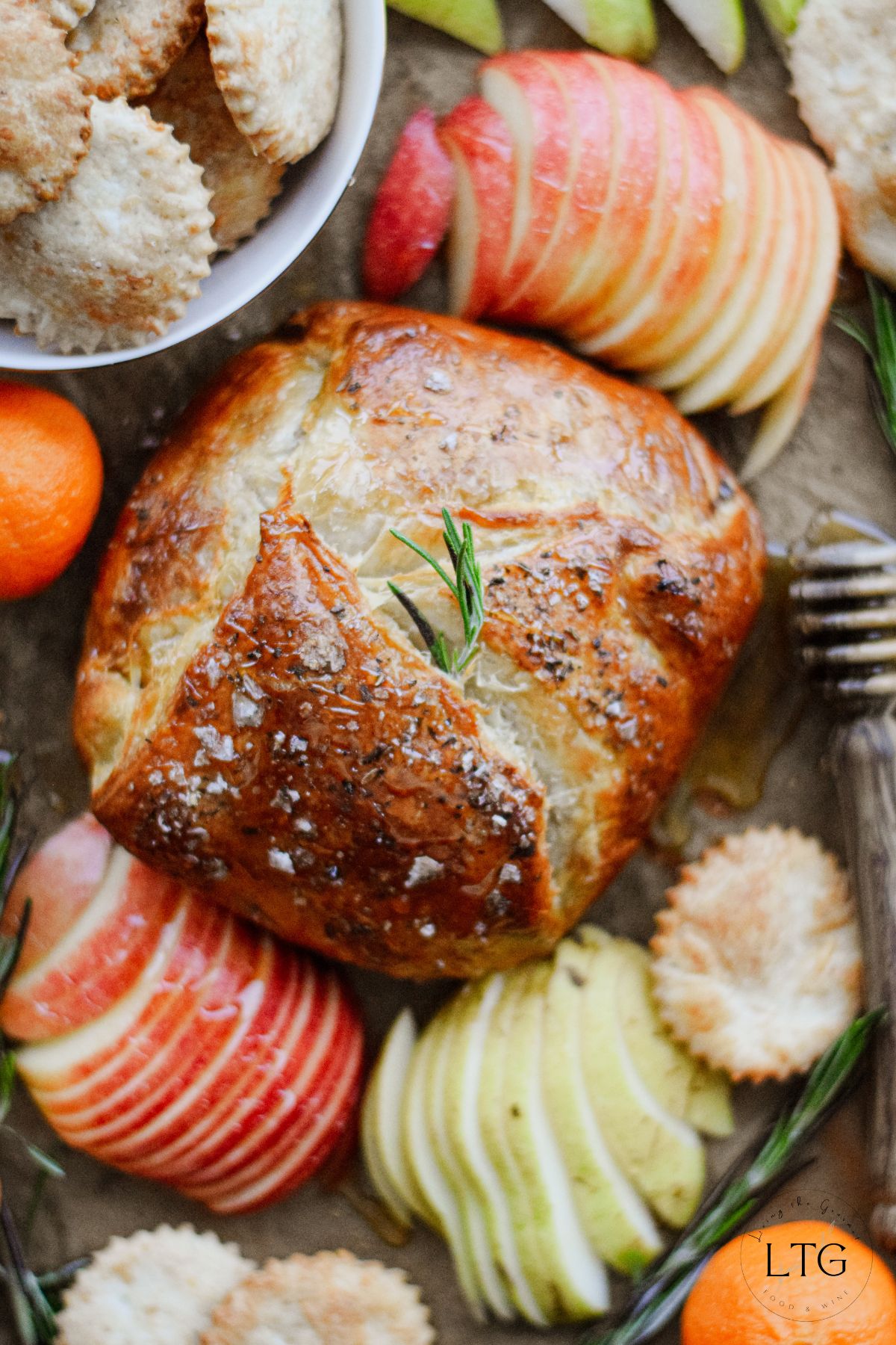 Baked Brie in Puff Pastry with Jam