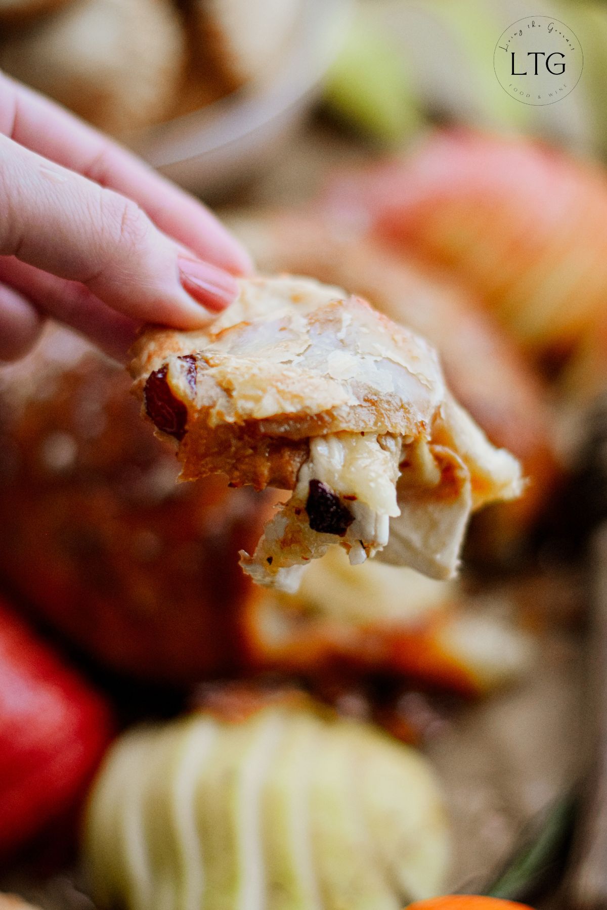 Baked Brie in Puff Pastry with Jam