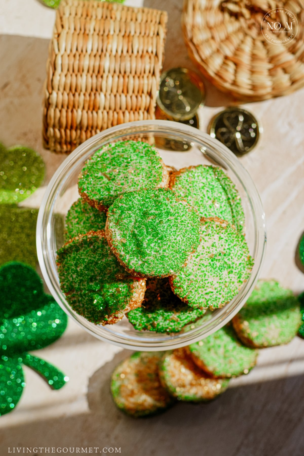 Festive Irish Cream Sugar Cookies for St. Patrick's Day