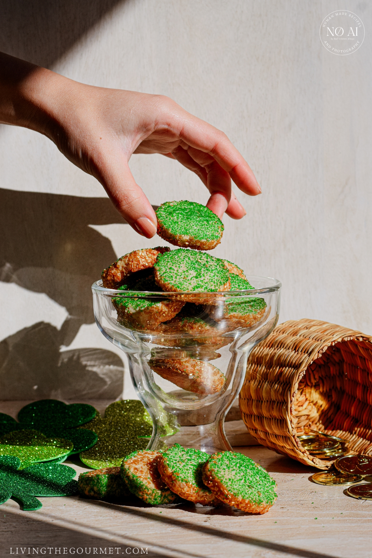 Easy Homemade Irish Cream Sugar Cookies perfect for St. Patrick's Day
