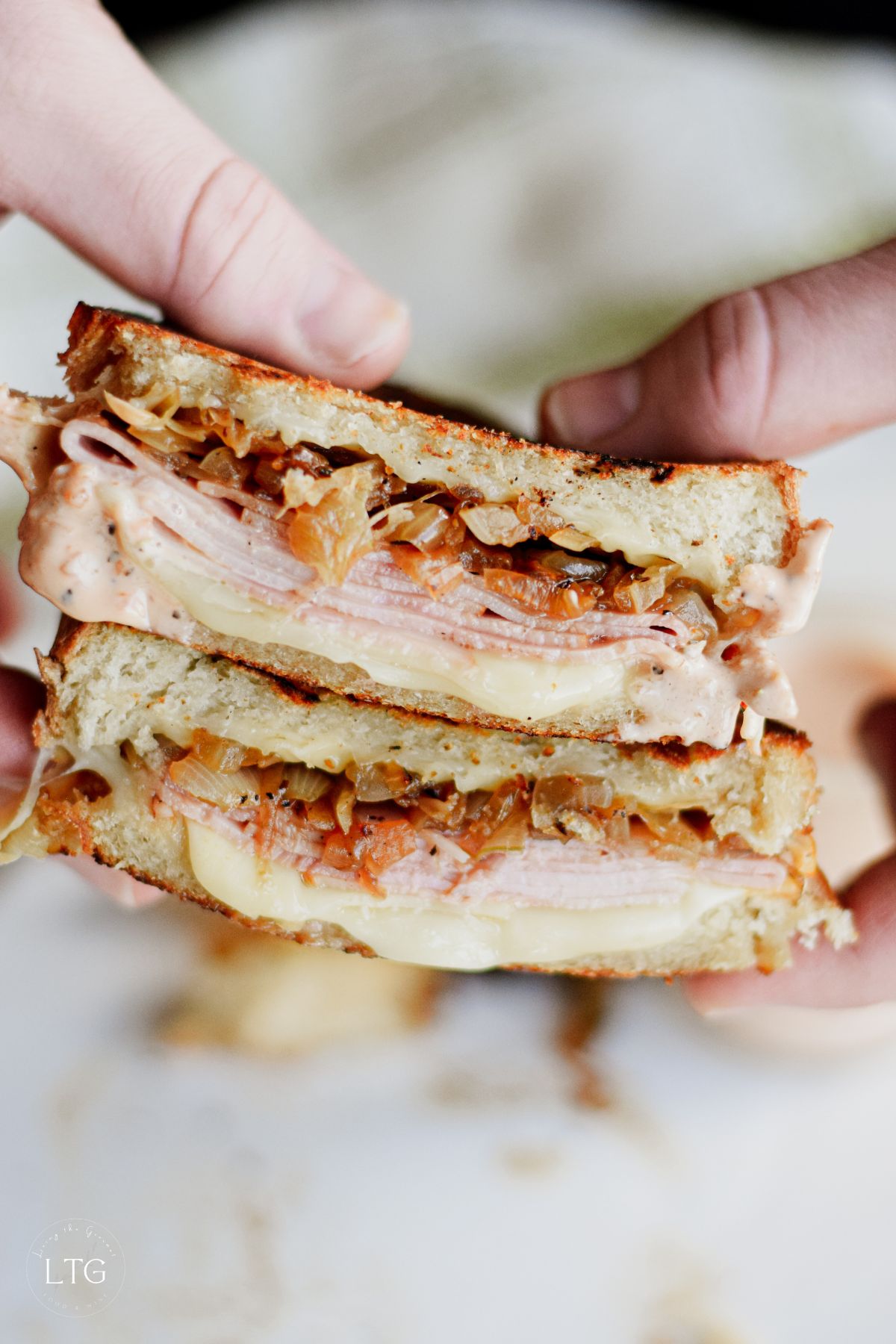 Grilled Ham and Cheese Sandwich