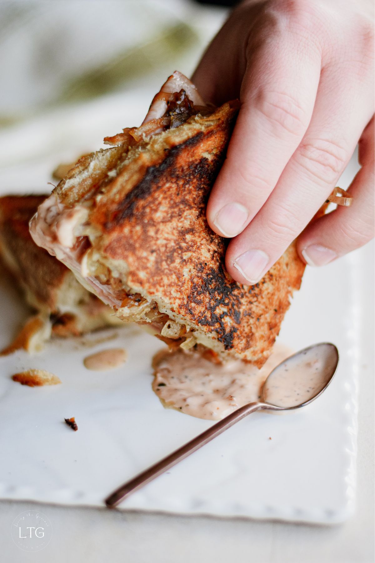 Grilled Ham and Cheese Sandwich