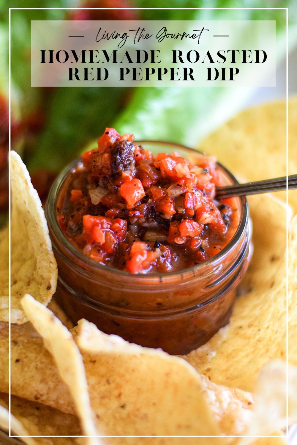 Roasted Red Pepper Dip (Easy Homemade Recipe) - Living The Gourmet