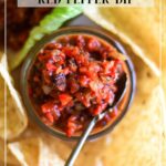 Homemade Roasted Red Pepper Dip