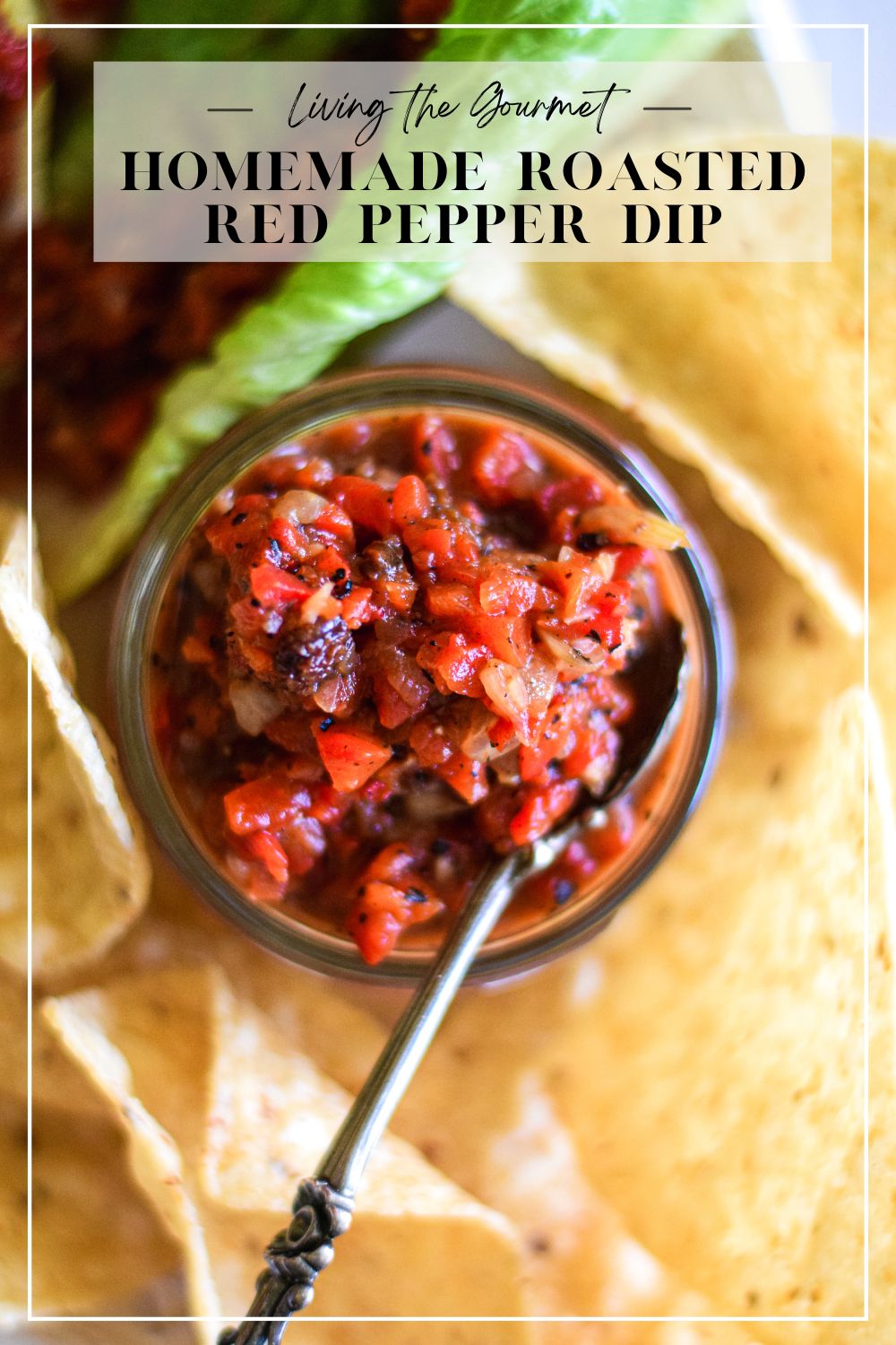 Roasted Red Pepper Dip (Easy Homemade Recipe) - Living The Gourmet
