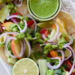 Fresh Garden Tacos with Cilantro Dressing