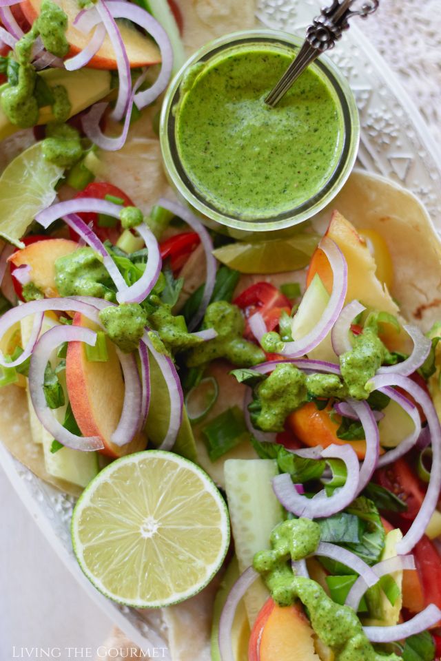 Fresh Garden Tacos with Cilantro Dressing