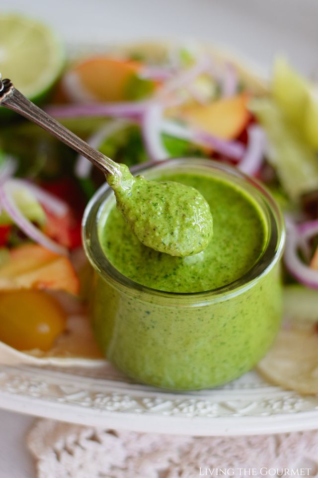 Fresh Garden Tacos with Cilantro Dressing