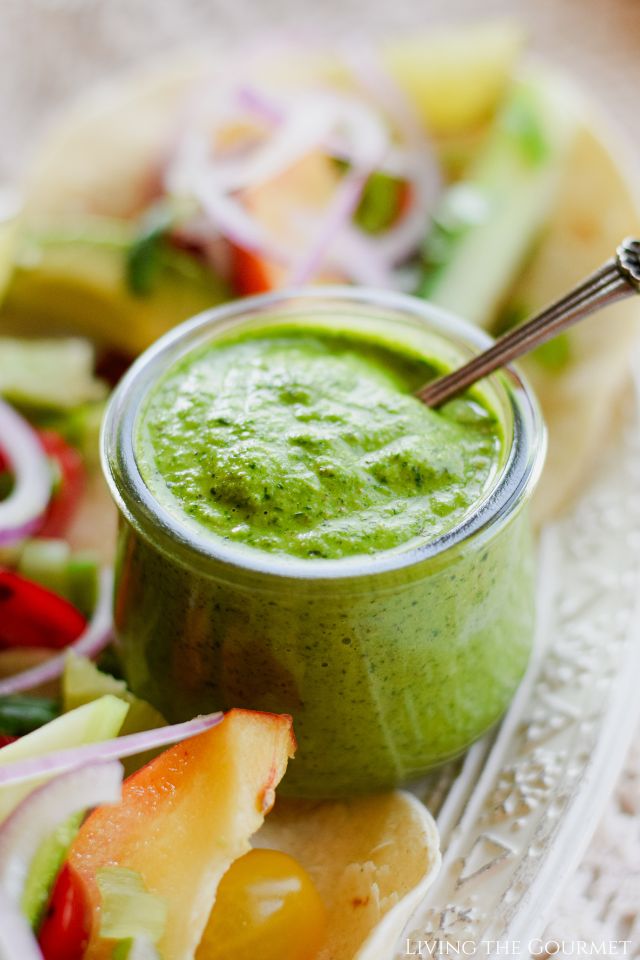 Fresh Garden Tacos with Cilantro Dressing