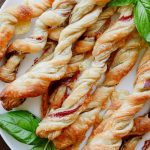 Super Easy Salami and Cheese Puff Pastry Twists