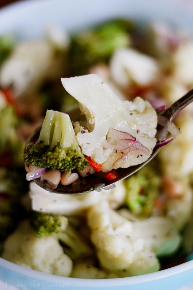 Broccoli and Cauliflower Salad