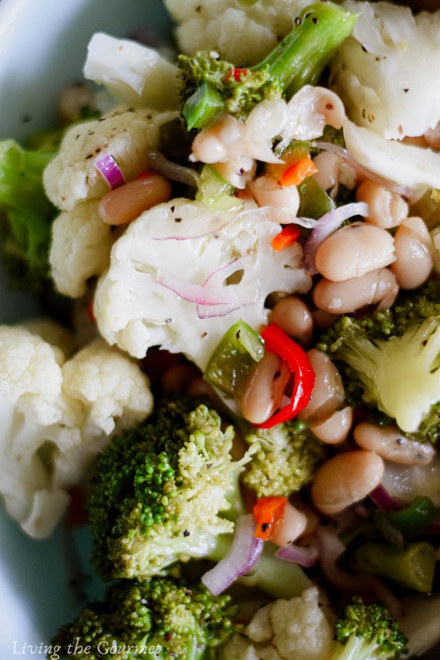 Broccoli and Cauliflower Salad