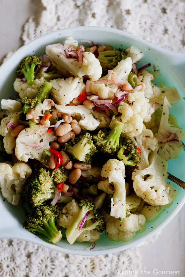 Broccoli and Cauliflower Salad