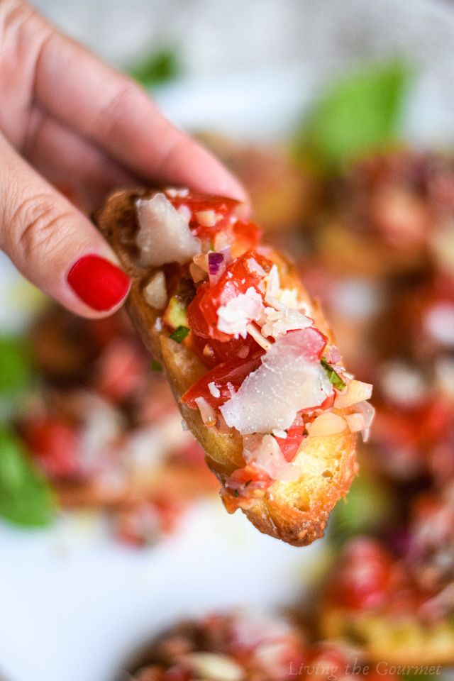 Simple Fresh Tomato Bruschetta