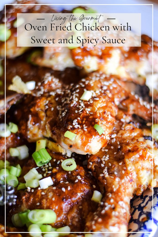 Oven Fried Chicken with Sweet and Spicy Sauce