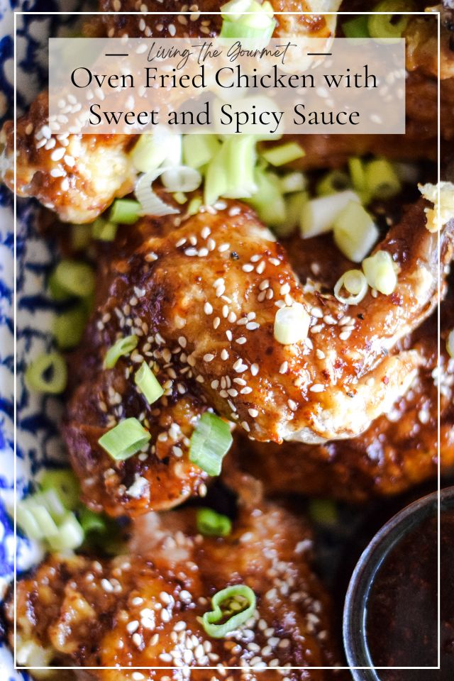 Oven Fried Chicken with Sweet and Spicy Sauce