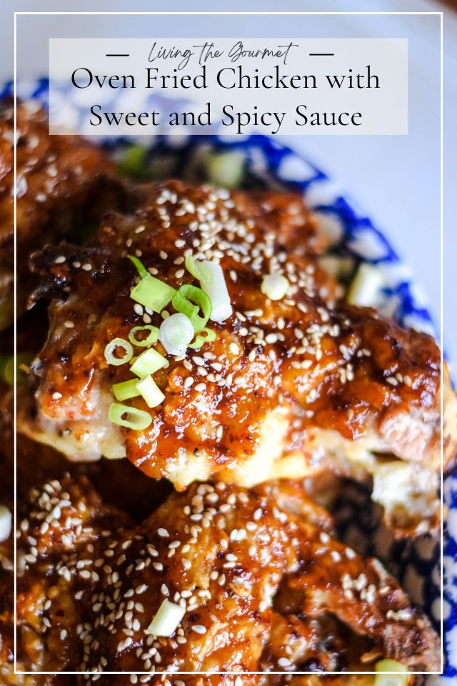 Oven Fried Chicken with Sweet and Spicy Sauce