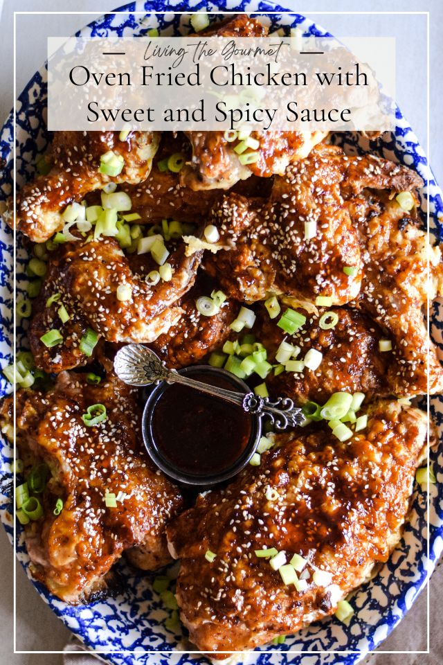 Oven Fried Chicken with Sweet and Spicy Sauce