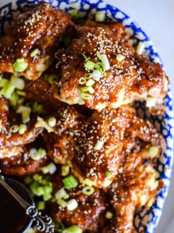 Oven Fried Chicken with Sweet and Spicy Sauce