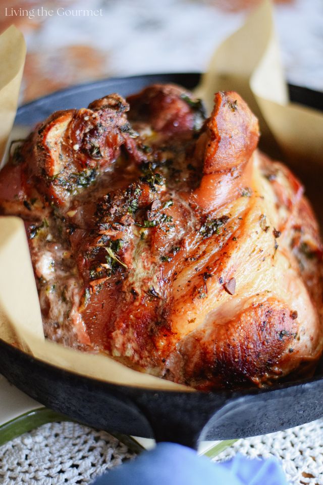 Boneless Roasted Fresh Ham Recipe with Garlic Rub