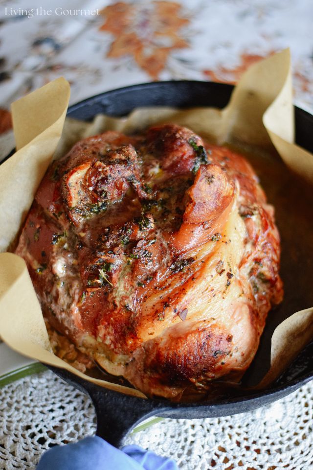 Boneless Roasted Fresh Ham Recipe with Garlic Rub