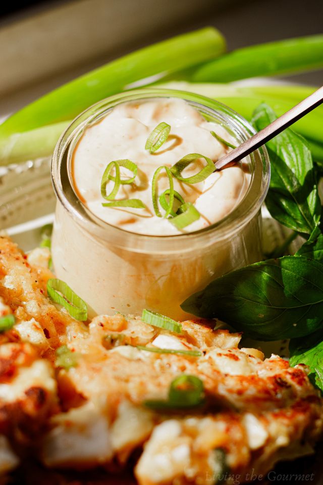 Cauliflower Fritters with Wasabi Mayo