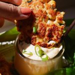 Cauliflower Fritters with Wasabi Mayo